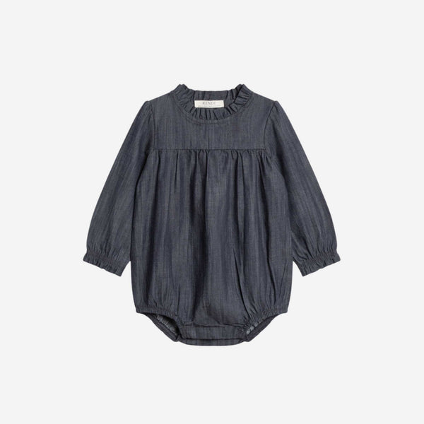 Colored Organics - Chantal Chambray Ruffle Romper