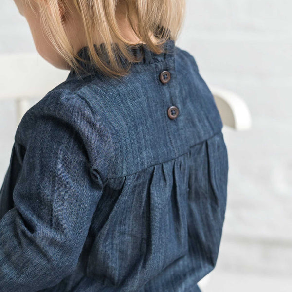 Colored Organics - Chantal Chambray Ruffle Romper