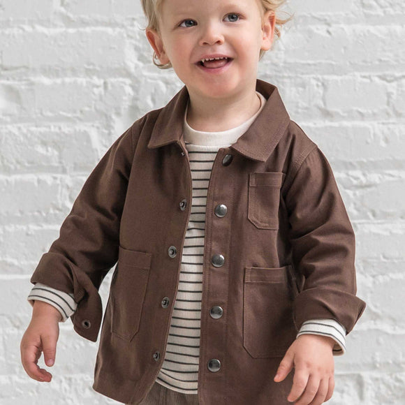 Colored Organics - Denver Twill Chore Jacket - Chestnut
