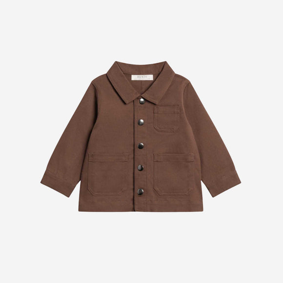 Colored Organics - Denver Twill Chore Jacket - Chestnut