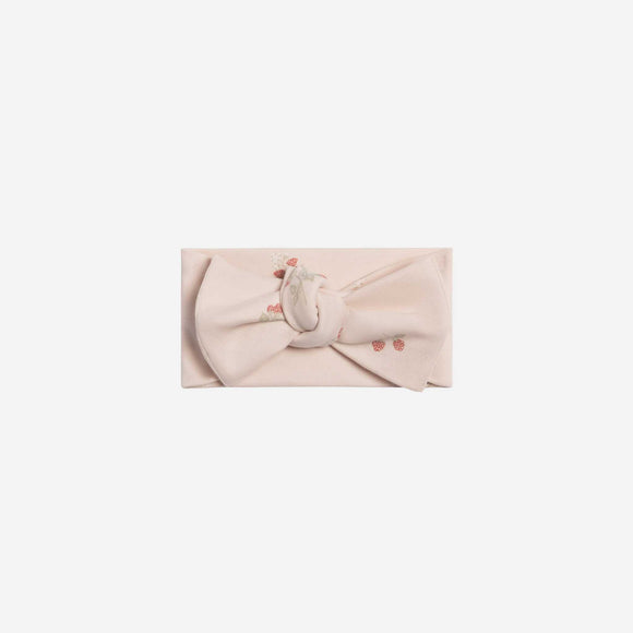Colored Organics - Hattie Bow Wrap - Raspberries / Shell + Mint