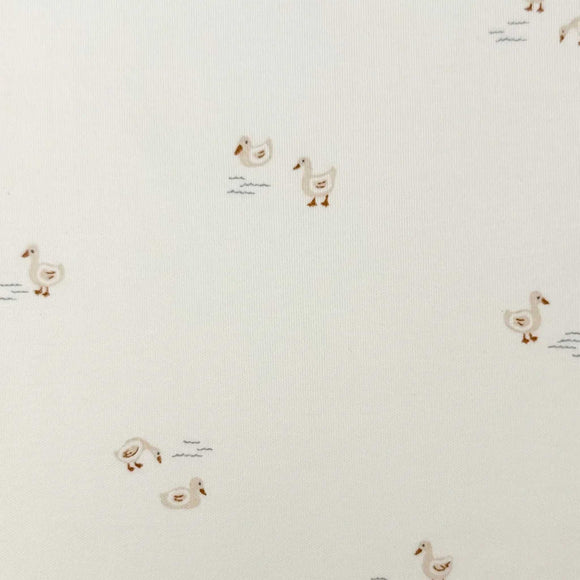 Colored Organics - Indy Kimono Gown - Duck / Oat + Chai