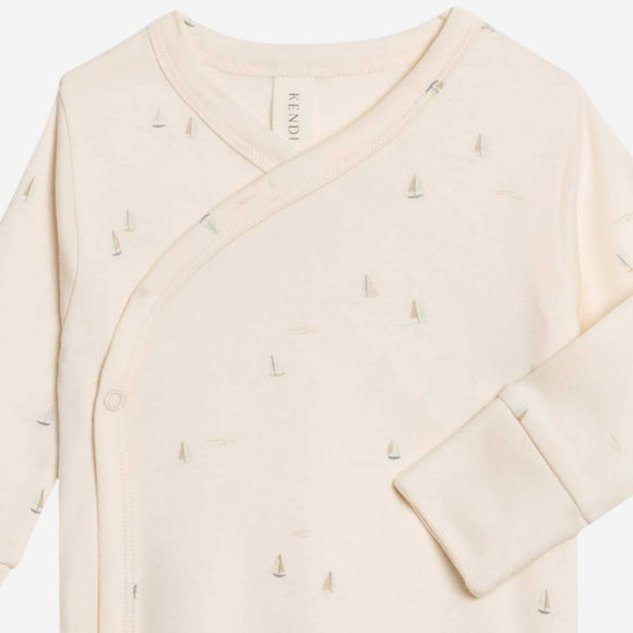 Colored Organics - Indy Kimono Gown - Marina / Sea + Dune