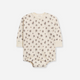 Colored Organics - Jamie Fleece Bubble Romper - Tempe Floral / Fog + Chestnut