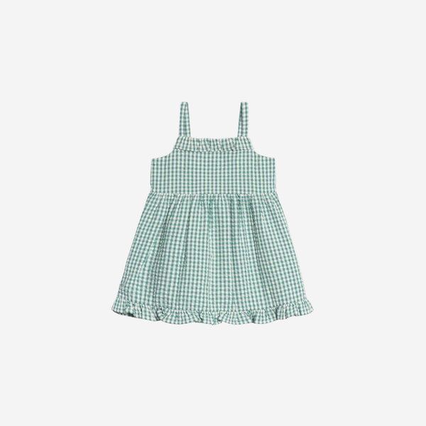 Colored Organics - Juliette Seersucker Tank Dress - Laguna Gingham