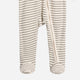 Colored Organics - Kit Ribbed Zipper Footed  Sleeper - Olive Stripe