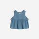 Colored Organics - Lana Chambray Ruffle and Bow Tank
