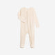 Colored Organics - Maya Pointelle Footed Zip Sleeper - Ivory