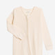 Colored Organics - Maya Pointelle Footed Zip Sleeper - Ivory