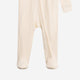 Colored Organics - Maya Pointelle Footed Zip Sleeper - Ivory