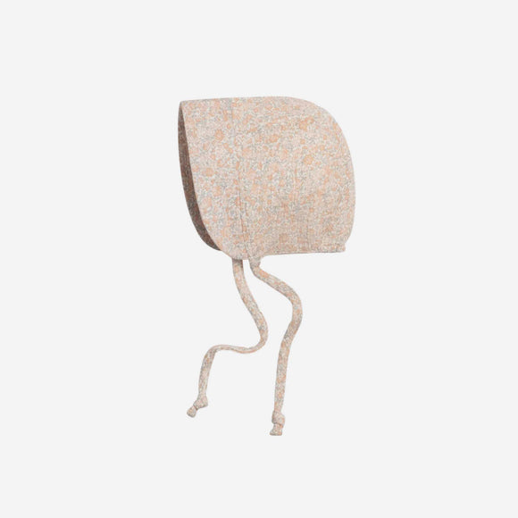 Colored Organics - Muslin Bonnet - Belmont Floral / Shell + Powder