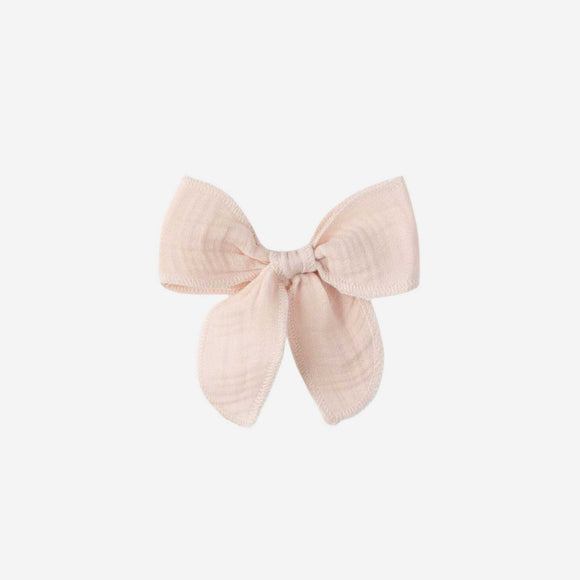 Colored Organics - Muslin Bow Clip - Shell