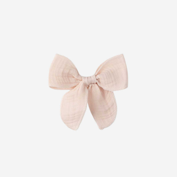 Colored Organics - Muslin Bow Clip - Shell