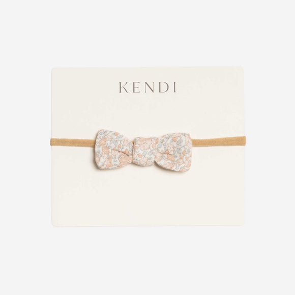 Colored Organics - Muslin Dainty Bow - Belmont Floral / Shell + Powder