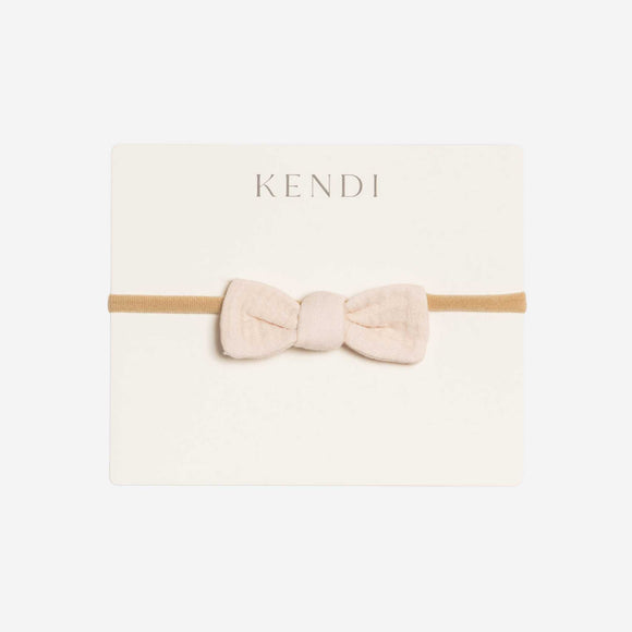Colored Organics - Muslin Dainty Bow - Shell