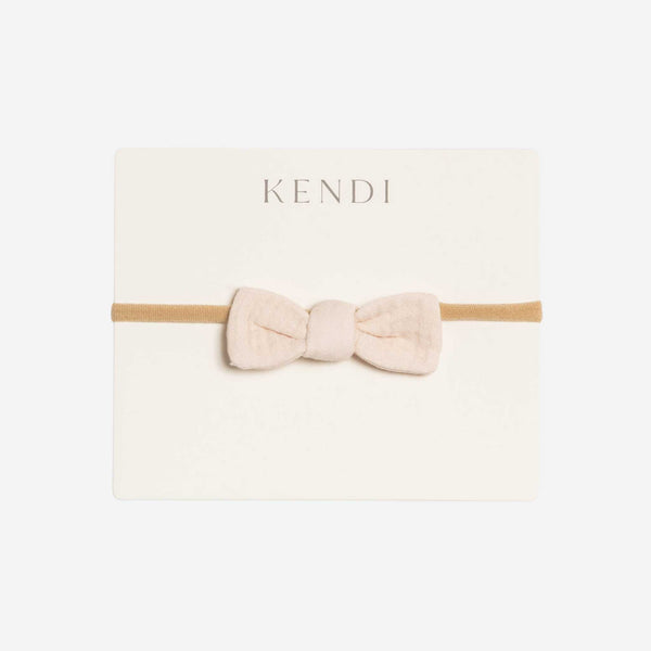 Colored Organics - Muslin Dainty Bow - Shell