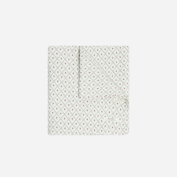 Colored Organics -  Muslin Swaddle Blanket - Hedge Floral