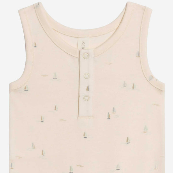 Colored Organics - Nile Romper - Marina / Sea + Dune
