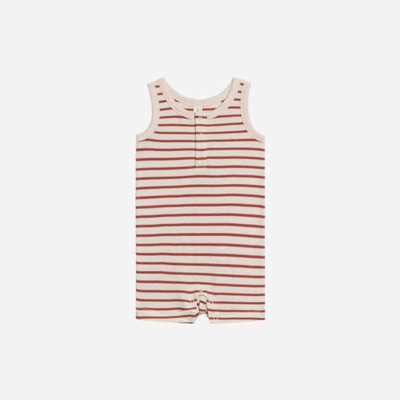 Colored Organics - Nile Romper - Ron Stripe / Barn