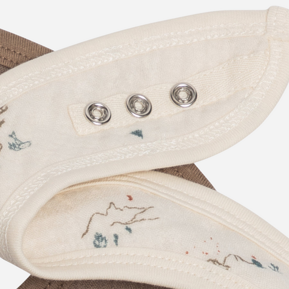 Colored Organics - Organic 2-Pack Muslin Bibs - Desert + Taupe