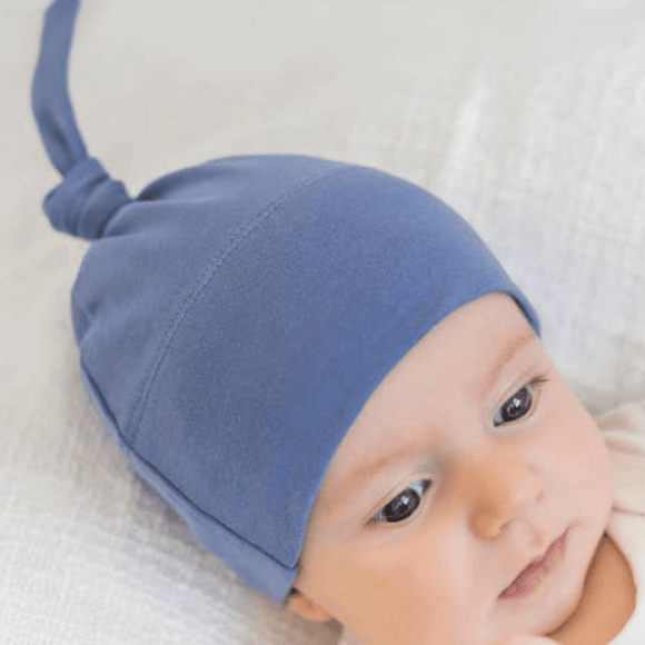 Colored Organics - Organic Baby Classic Knotted Hat - Marino