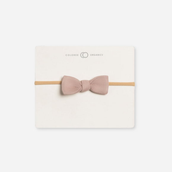 Colored Organics - Organic Baby Dainty Bow Headband - Wren