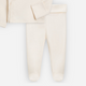 Colored Organics - Organic Baby Kimono Wrap Top and Footed Pant Set - Ivory