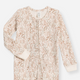 Colored Organics - Organic Baby Peyton Zipper Sleeper - Marine Floral/Dusty Mauve