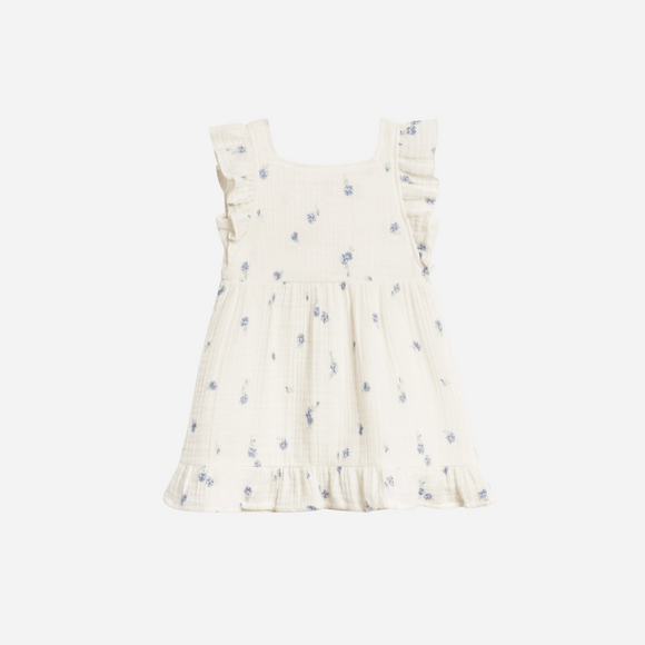 Colored Organics - Organic Baby & Kids Jane Muslin Dress - Elena Floral / Lilla
