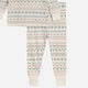 Colored Organics - Organic Baby & Kids Long Sleeve Jammies - Fairisle/Teal