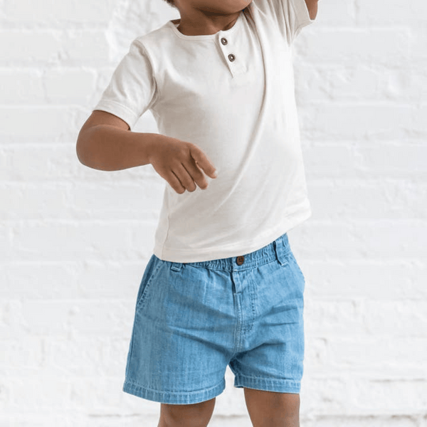 Colored Organics - Organic Baby & Kids Luke Chambray Shorts