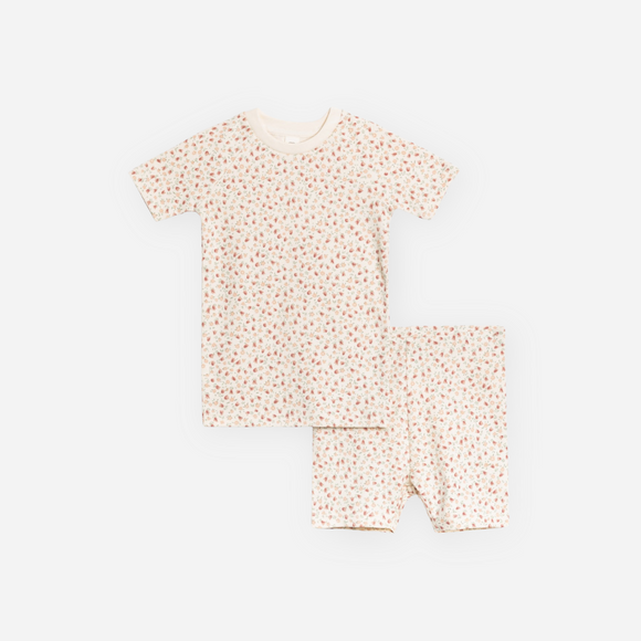 Colored Organics - Organic Baby & Kids Short Sleeve Jammies - Joy Floral