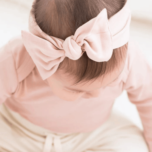 Colored Organics - Organic Hattie Bow Wrap - Blush