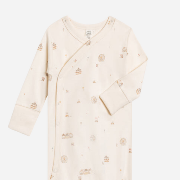 Colored Organics - Organic Newborn Indy Kimono Gown - County Fairgrounds
