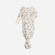 Colored Organics - Organic Newborn Indy Kimono Gown - Serena Floral / Rain