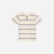 Colored Organics - Organic Reef Short Sleeve Henley - Sole Stripe / Marino
