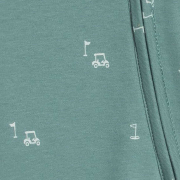 Colored Organics - Peyton Zipper Sleeper - Fairway / Laguna + Powder