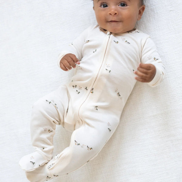 Colored Organics -  Peyton Zipper Sleeper - Mallard