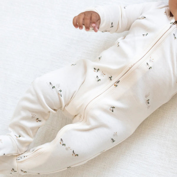 Colored Organics -  Peyton Zipper Sleeper - Mallard
