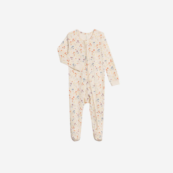 Colored Organics - Peyton Zipper Sleeper - Margot Floral / Barn + Sea