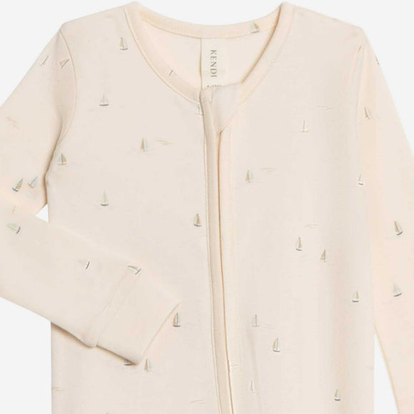 Colored Organics - Peyton Zipper Sleeper - Marina / Sea + Dune