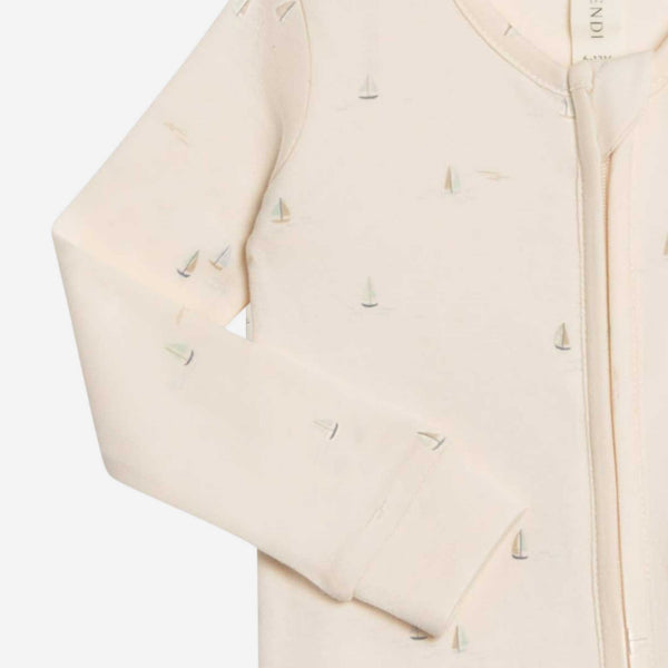 Colored Organics - Peyton Zipper Sleeper - Marina / Sea + Dune