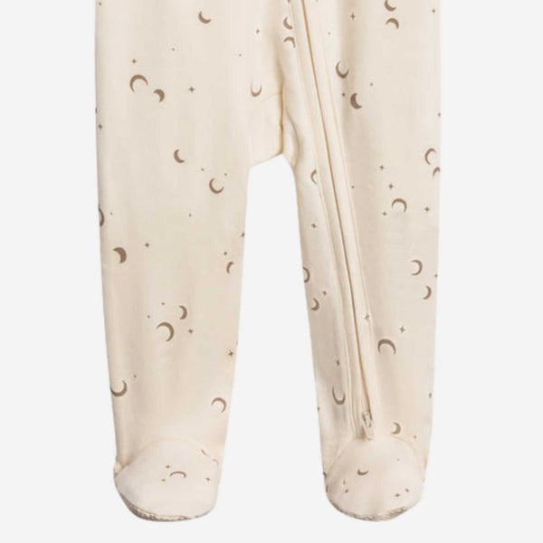 Colored Organics - Peyton Zipper Sleeper - Moon / Taupe