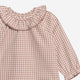 Colored Organics - Poplin Ruffle Collar Shirt & Bloomer Set - Mauve Gingham