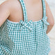 Colored Organics - Rosalie Seersucker Ruffle Bubble Romper - Laguna Gingham
