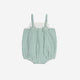 Colored Organics - Rosalie Seersucker Ruffle Bubble Romper - Laguna Gingham