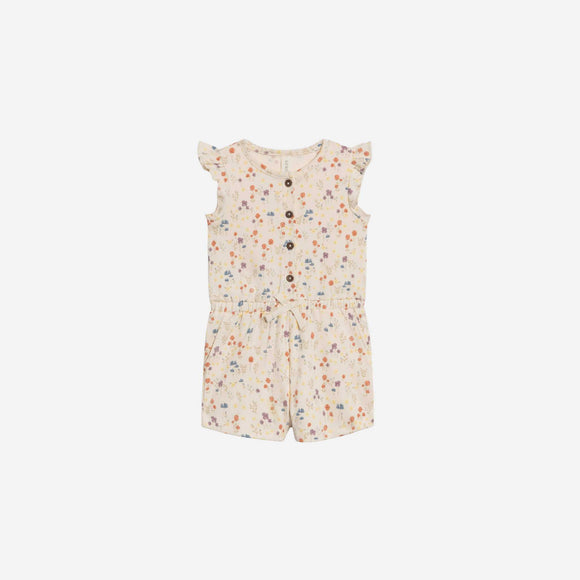 Colored Organics - Shaye Romper - Margot Floral / Barn + Sea
