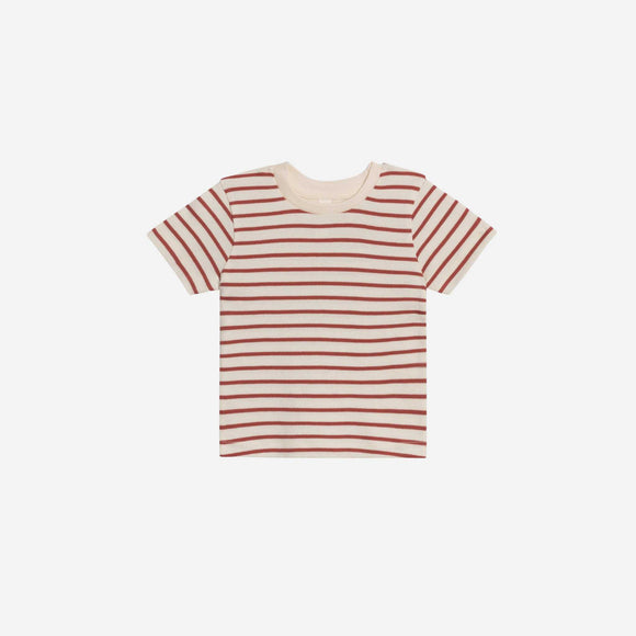 Colored Organics - Short Sleeve Crew - Ron Stripe / Barn