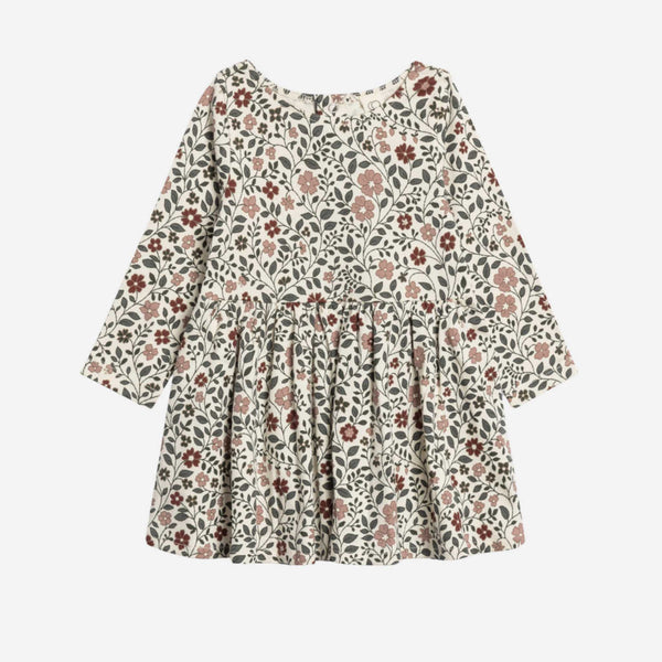 chinese dress ladies Rust Floral Swing Dress 2X main image 1