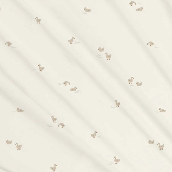 Colored Organics - Swaddle Blanket - Duck / Oat + Chai